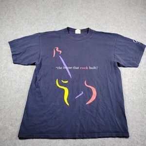 Vintage Rock and Roll Hall of Fame Inductees T Shirt XL Navy Cronies 1997 USA